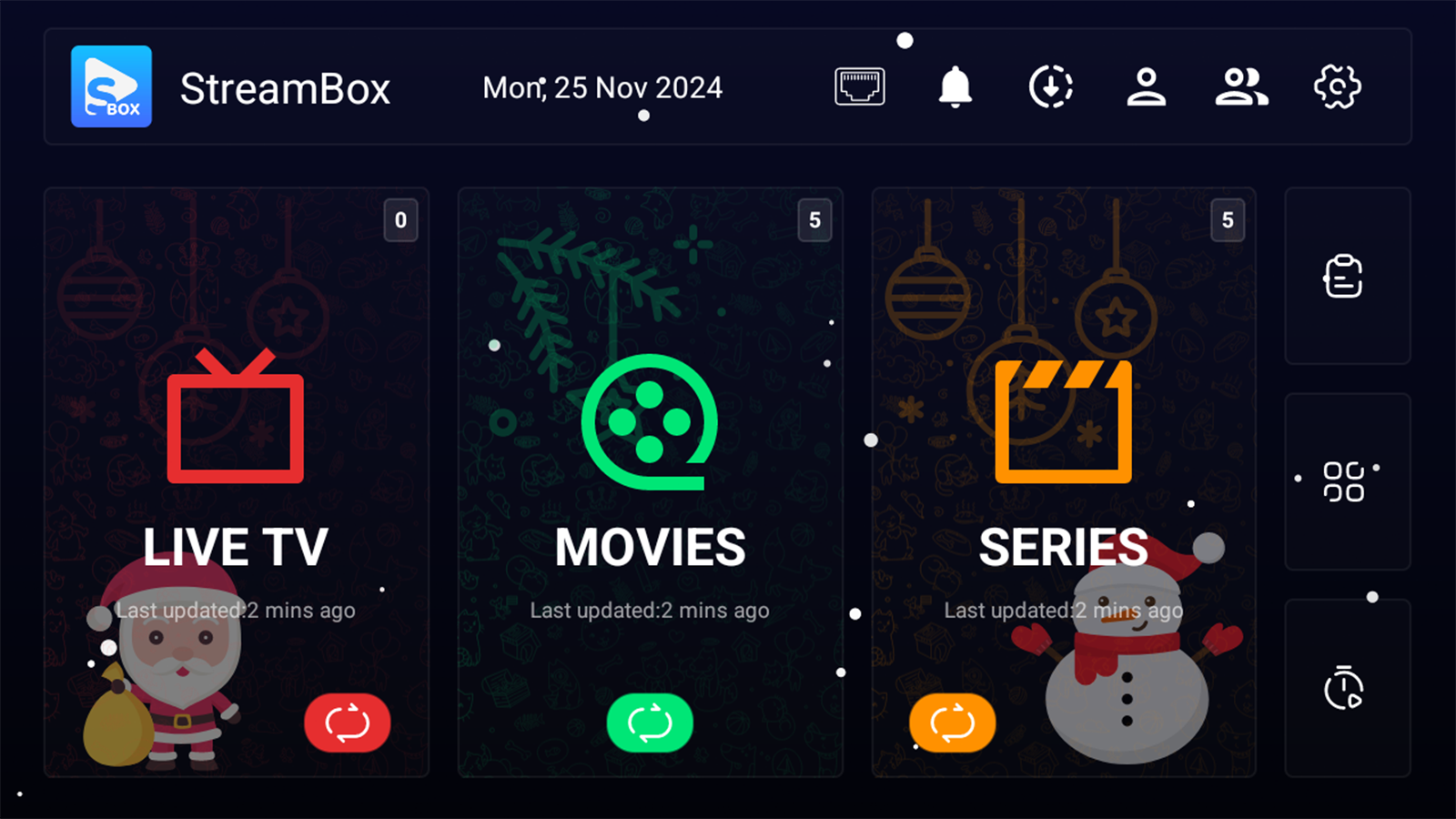 Tela Christmas do App Pro